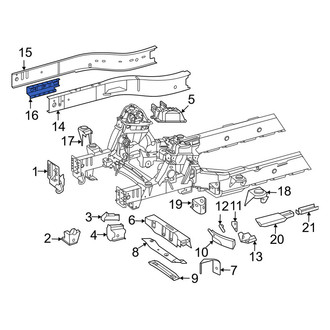 Mercedes-Benz OE - Left Frame Side Member Reinforcement