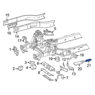 Mercedes-Benz OE - Rear Left Frame Side Member Reinforcement
