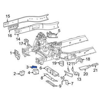Mercedes-Benz OE - Left Frame Side Member Brace