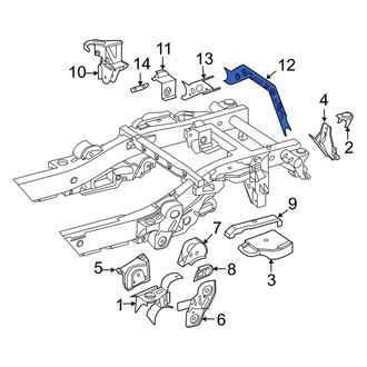 Mercedes-Benz OE - Rear Center Frame Crossmember