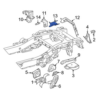Mercedes-Benz OE - Rear Left Frame Crossmember