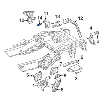 Mercedes-Benz OE - Left Suspension Strut Mount Bracket