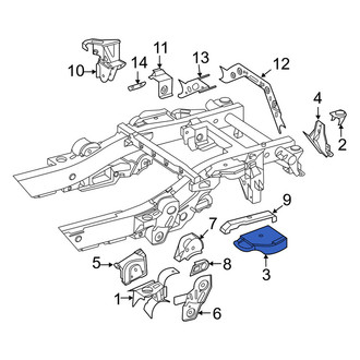 Mercedes-Benz OE - Left Air Suspension Spring Bracket