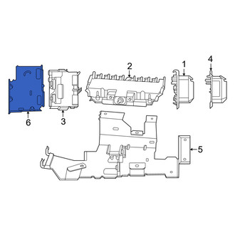 Mercedes-Benz OE - Left Fuse Box Bracket