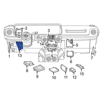 Mercedes-Benz OE - Mobile Phone Control Module Bracket