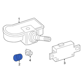 Mercedes-Benz OE - Tire Pressure Monitoring System (TPMS) Valve Stem Nut