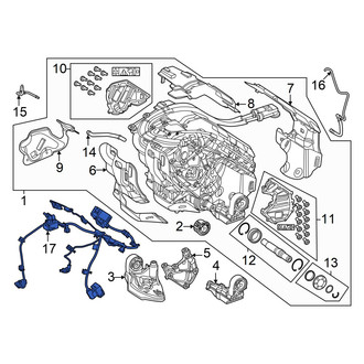 Mercedes-Benz OE - Rear Hybrid Electric Motor Wiring Harness