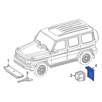 Mercedes-Benz OE - Rear Hybrid & Electric Vehicle Sound Alert Speaker Bracket