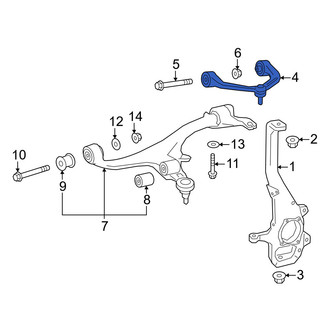 Mercedes-Benz OE - Front Left Upper Suspension Control Arm