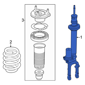 Mercedes-Benz OE - Front Left Suspension Shock Absorber