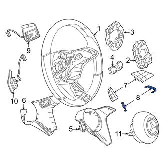 Mercedes-Benz OE - Outer Steering Wheel Trim