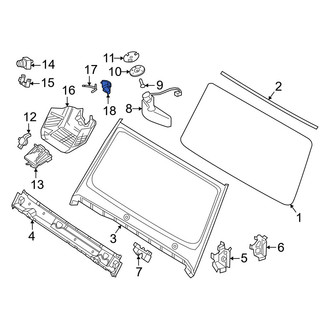 Mercedes-Benz OE - Interior Rear View Mirror Cover Access Cover