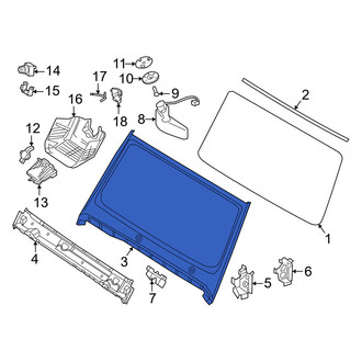 Mercedes-Benz OE - Front Windshield Frame