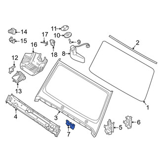Mercedes-Benz OE - Front Left Lower Windshield Frame Reinforcement