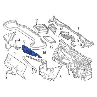 Mercedes-Benz OE - Front Center Cowl Cover