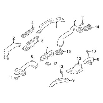 Mercedes-Benz OE - Instrument Panel - Ducts (Instrument Panel)