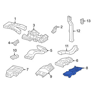 Mercedes-Benz OE - Rear Right Instrument Panel Air Duct Bracket