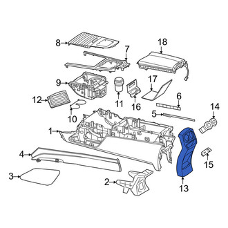 Mercedes-Benz OE - Front Right Console Panel
