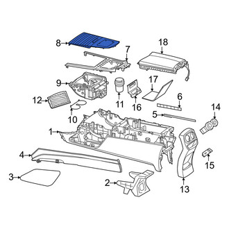 Mercedes-Benz OE - Console Lid