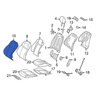 Mercedes-Benz OE - Front Left Seat Back Cushion Cover