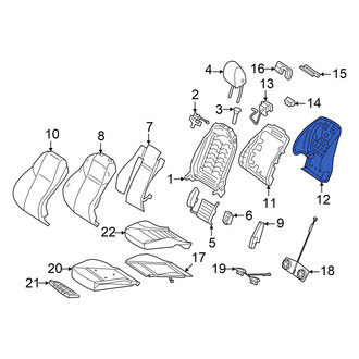 Mercedes-Benz OE - Front Right Seat Back Panel