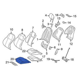 Mercedes-Benz OE - Front Right Seat Cushion Foam