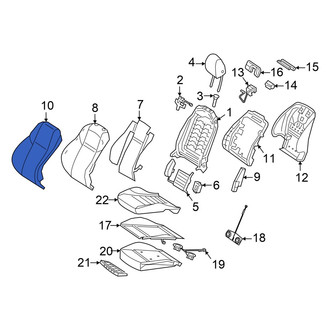 Mercedes-Benz OE - Front Right Seat Back Cushion Cover