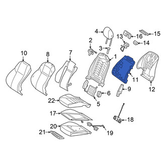 Mercedes-Benz OE - Front Right Seat Back Panel Bracket