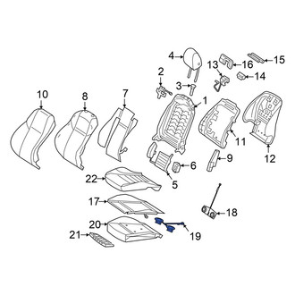 Mercedes-Benz OE - Front Left Lower Temperature Controlled Seat Blower Motor