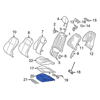 Mercedes-Benz OE - Front Right Seat Cushion Foam