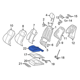 Mercedes-Benz OE - Front Left Seat Cover