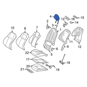 Mercedes-Benz OE - Front Right Headrest