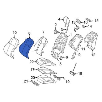 Mercedes-Benz OE - Front Left Seat Back Cushion