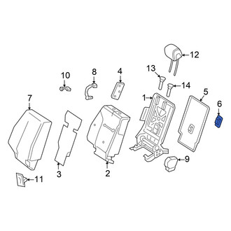 Mercedes-Benz OE - Rear Left Child Restraint Anchor Plate Bezel