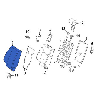 Mercedes-Benz OE - Rear Right Seat Back Cushion Cover