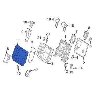 Mercedes-Benz OE - Rear Left Seat Back Cushion Cover