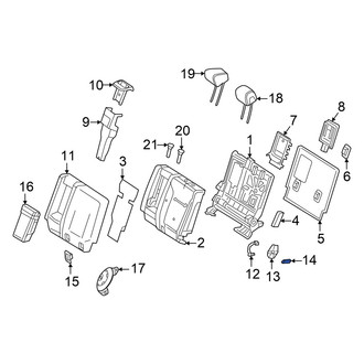 Mercedes-Benz OE - Rear Left Seat Back Recliner Adjustment Handle
