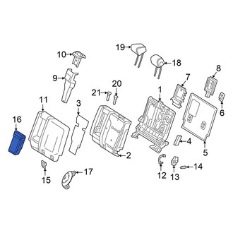 Mercedes-Benz OE - Rear Seat Armrest