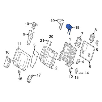Mercedes-Benz OE - Rear Right Headrest