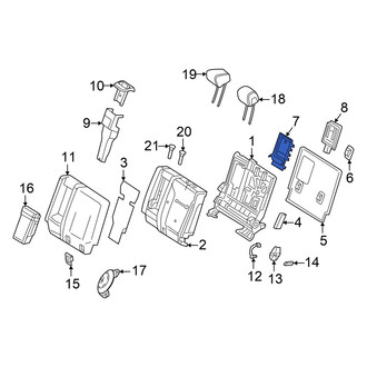 Mercedes-Benz OE - Rear Seat Armrest Cover