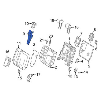 Mercedes-Benz OE - Rear Left Seat Belt Guide