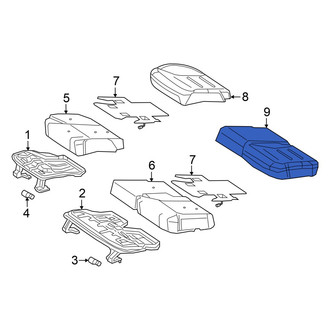 Mercedes-Benz OE - Rear Left Seat Cover