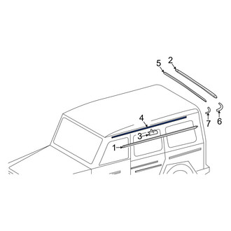 Mercedes-Benz OE - Front Left Roof Molding Bracket