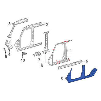 Mercedes-Benz OE - Right Rocker Panel