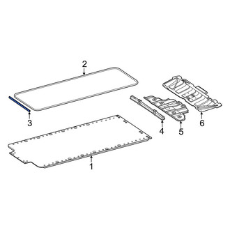 Mercedes-Benz OE - Front Floor Pan Splash Shield Seal
