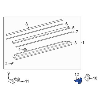 Mercedes-Benz OE - Front Right Running Board Mounting Bracket