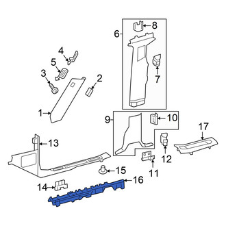 Mercedes-Benz OE - Front Left Door Sill Plate Bracket