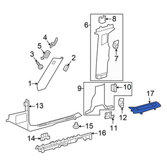 Mercedes-Benz OE - Center Left Door Sill Plate