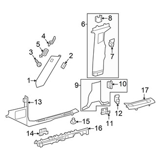 Mercedes-Benz OE - Pillars, Rocker & Floor - Interior Trim