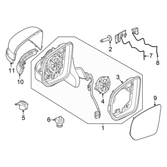 Mercedes-Benz OE - Front Door - Outside Mirrors